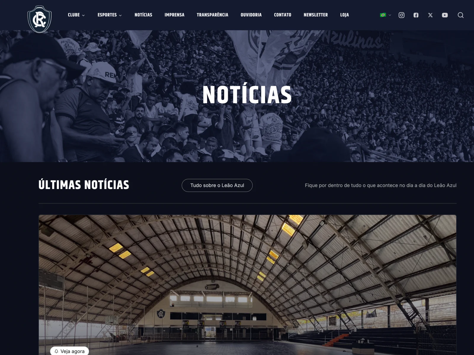 Página de noticias del Clube do Remo