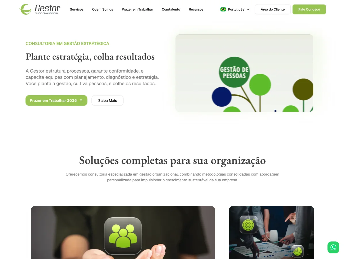 Gestor Consultoria website