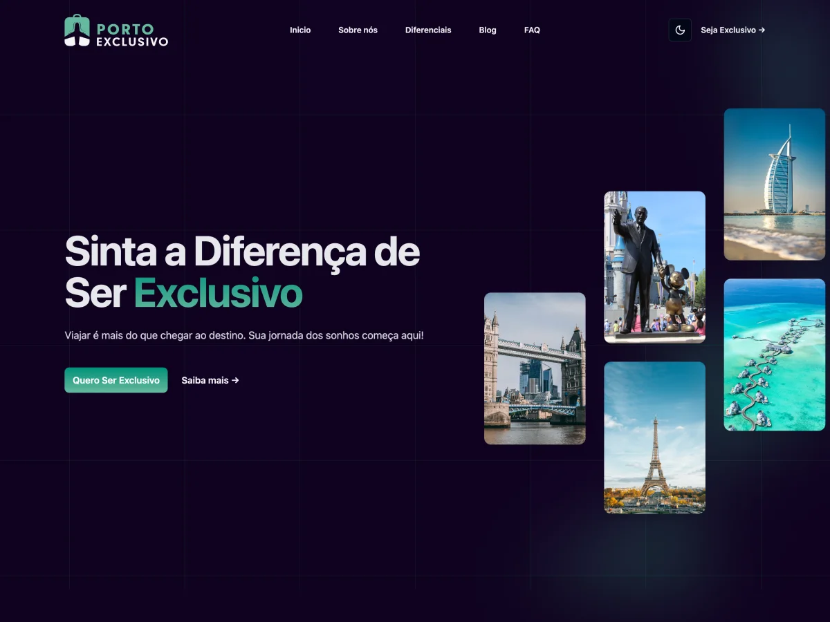 Porto Exclusivo website